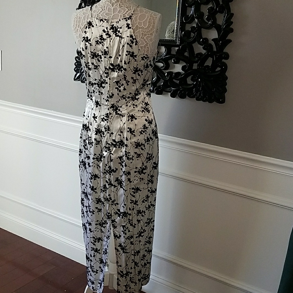 NwT Asian Inspired white black prom dress - Picture 5 of 8